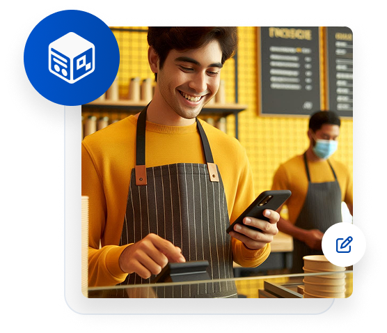 کار با منوی دیجیتال